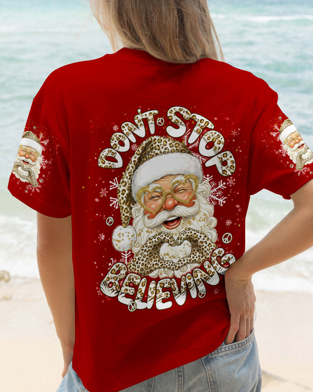 DON'T STOP BELIEVING CHRISTMAS ALL OVER PRINT - TLNT1111251