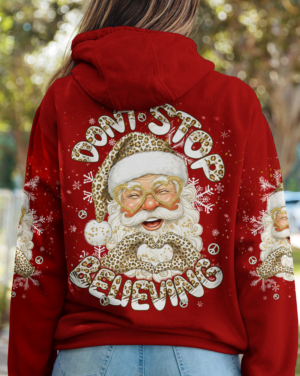 DON'T STOP BELIEVING CHRISTMAS ALL OVER PRINT - TLNT1111251