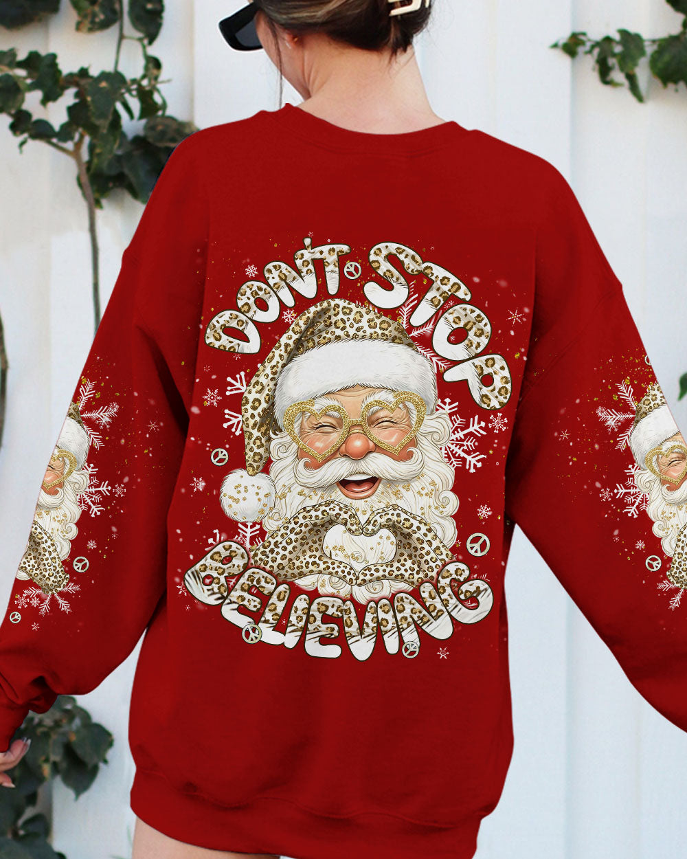 DON'T STOP BELIEVING CHRISTMAS ALL OVER PRINT - TLNT1111251