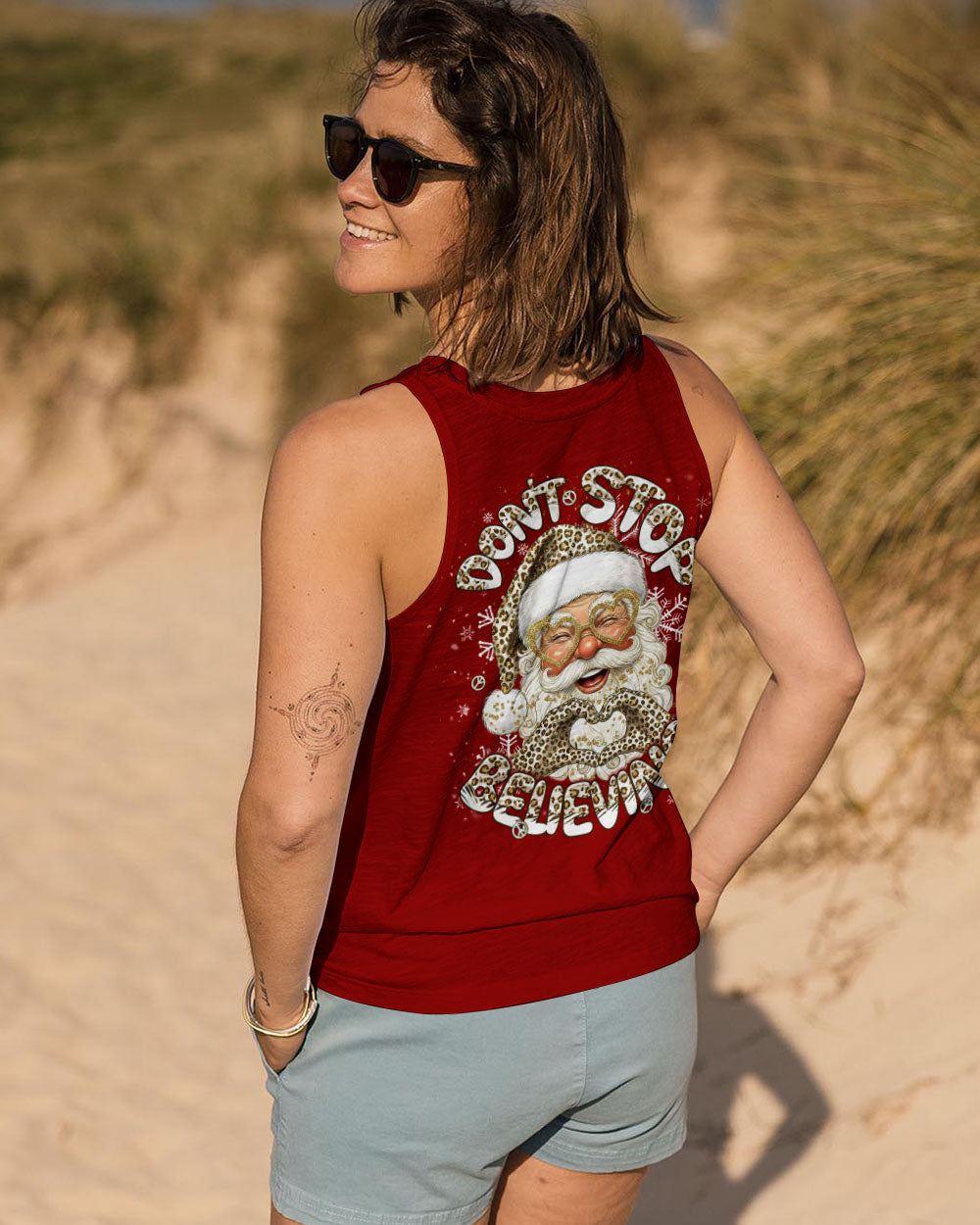 DON'T STOP BELIEVING CHRISTMAS ALL OVER PRINT - TLNT1111251