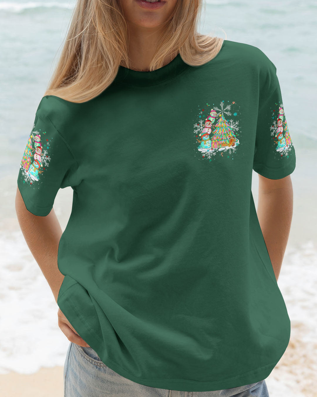 WARM WISHES AND SNOWMAN KISSES CHRISTMAS ALL OVER PRINT - TLNT1111252