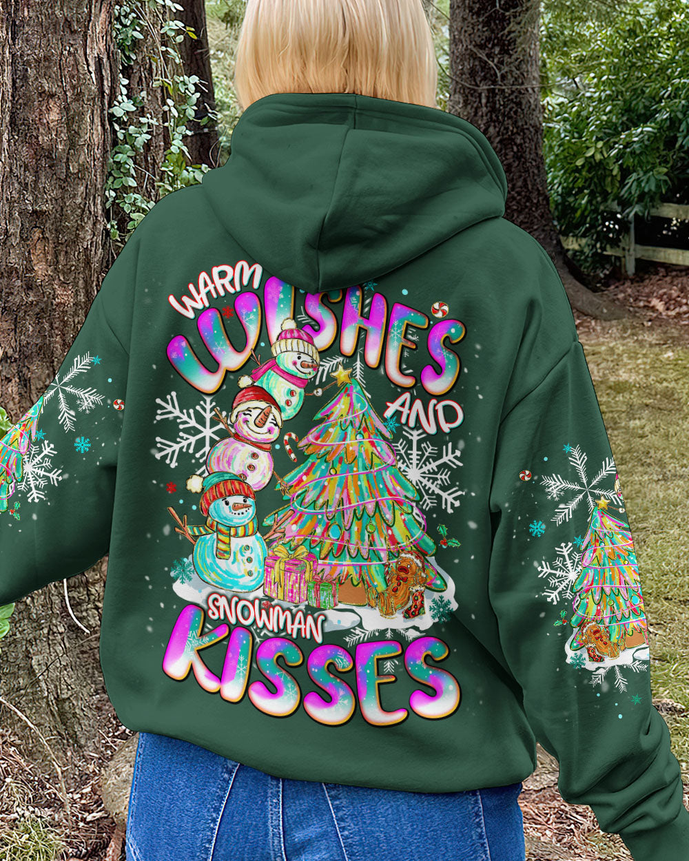 WARM WISHES AND SNOWMAN KISSES CHRISTMAS ALL OVER PRINT - TLNT1111252