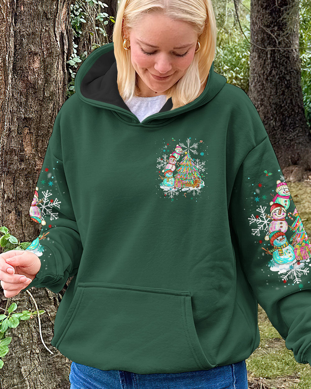 WARM WISHES AND SNOWMAN KISSES CHRISTMAS ALL OVER PRINT - TLNT1111252