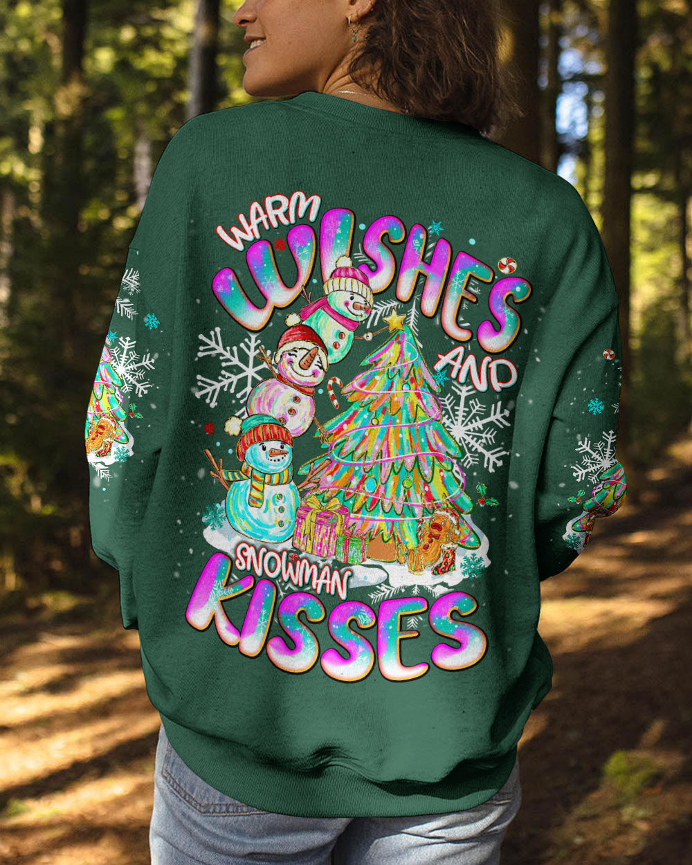 WARM WISHES AND SNOWMAN KISSES CHRISTMAS ALL OVER PRINT - TLNT1111252