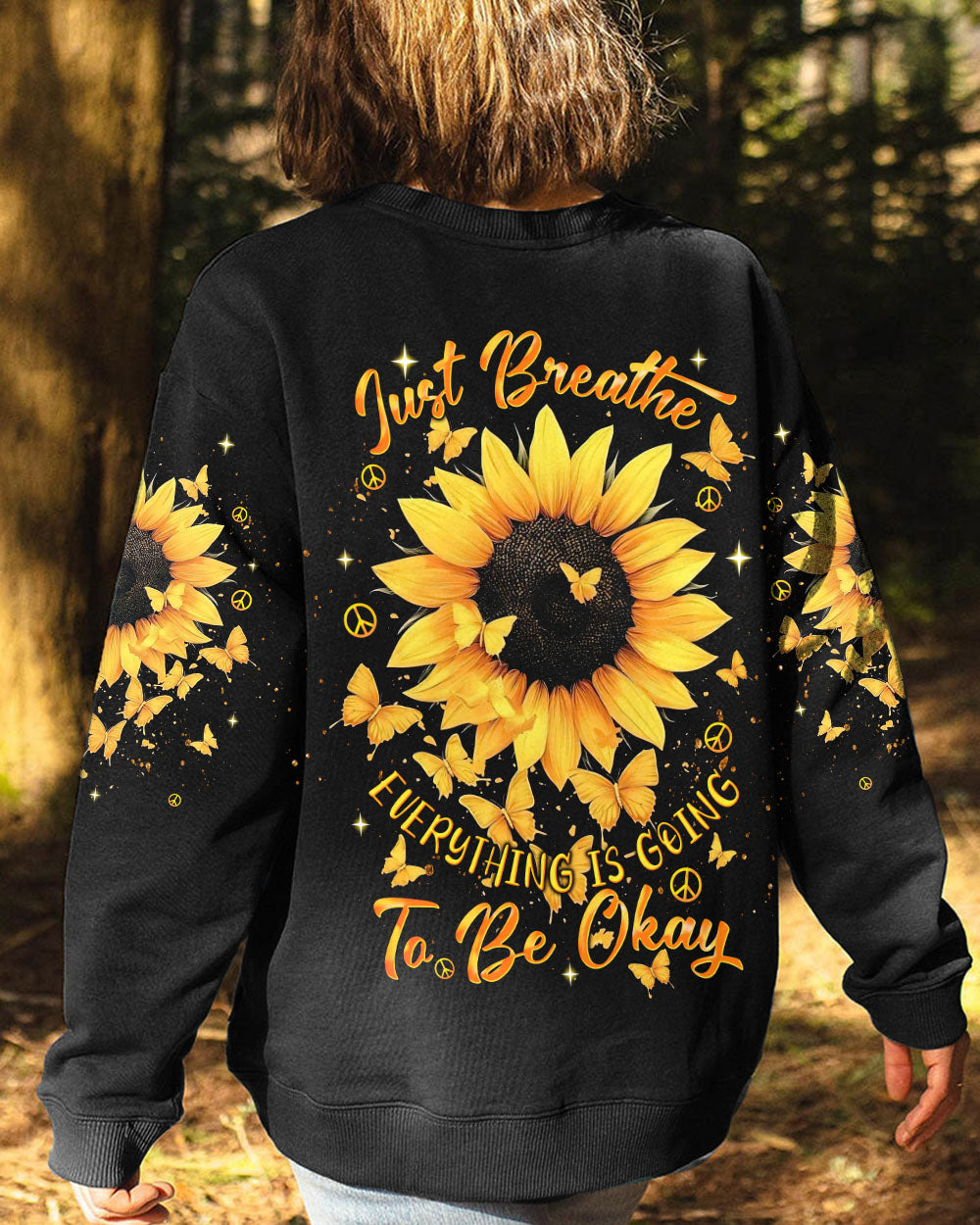 JUST BREATHE SUNFLOWER ALL OVER PRINT  - TLNT1203252