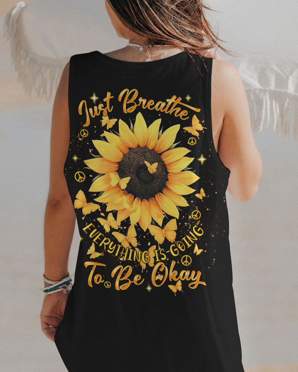 JUST BREATHE SUNFLOWER ALL OVER PRINT  - TLNT1203252