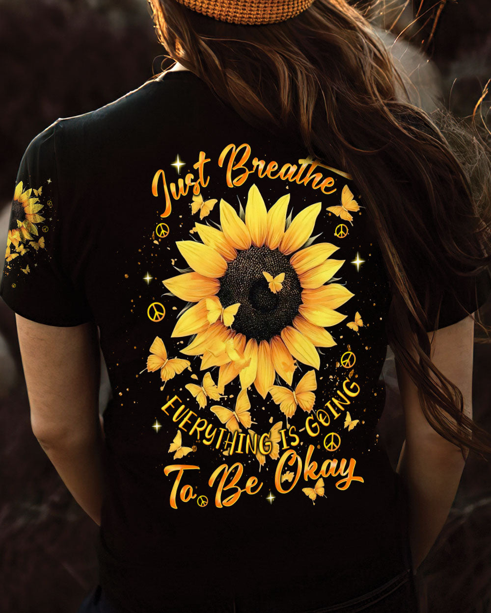 JUST BREATHE SUNFLOWER ALL OVER PRINT  - TLNT1203252