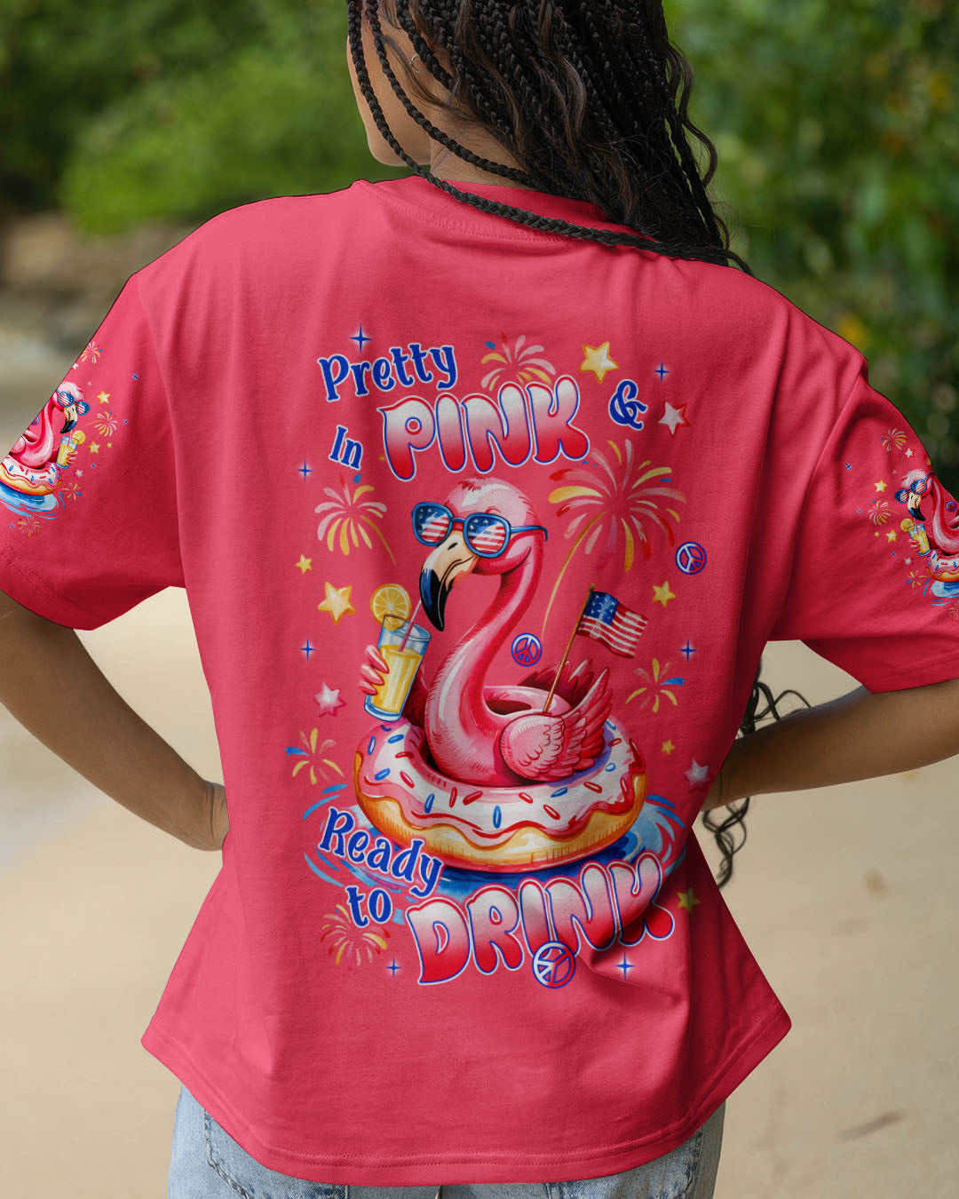 PRETTY IN PINK FLAMINGO ALL OVER PRINT - TLNT1205252