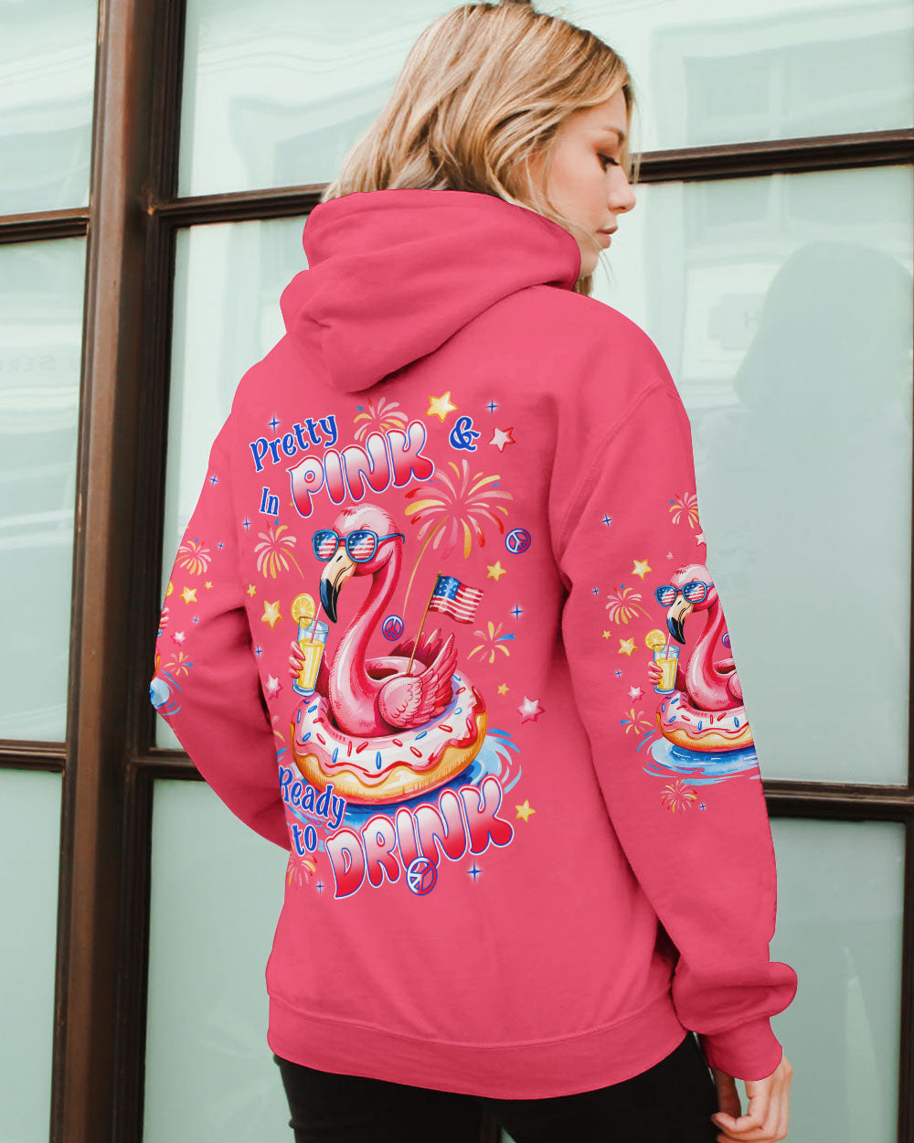 PRETTY IN PINK FLAMINGO ALL OVER PRINT - TLNT1205252
