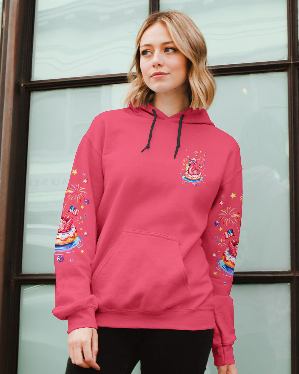 PRETTY IN PINK FLAMINGO ALL OVER PRINT - TLNT1205252
