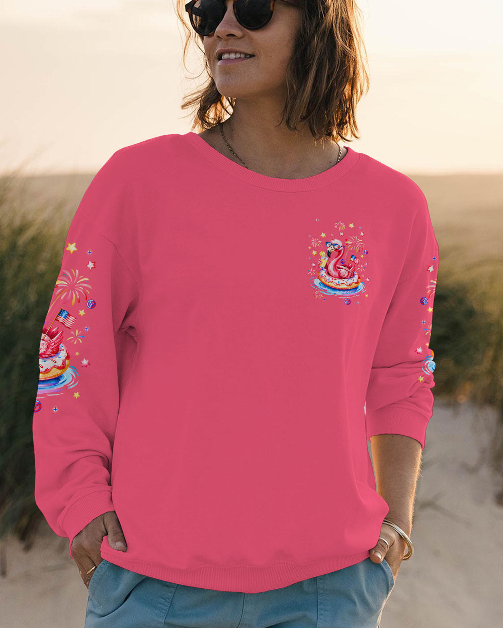 PRETTY IN PINK FLAMINGO ALL OVER PRINT - TLNT1205252