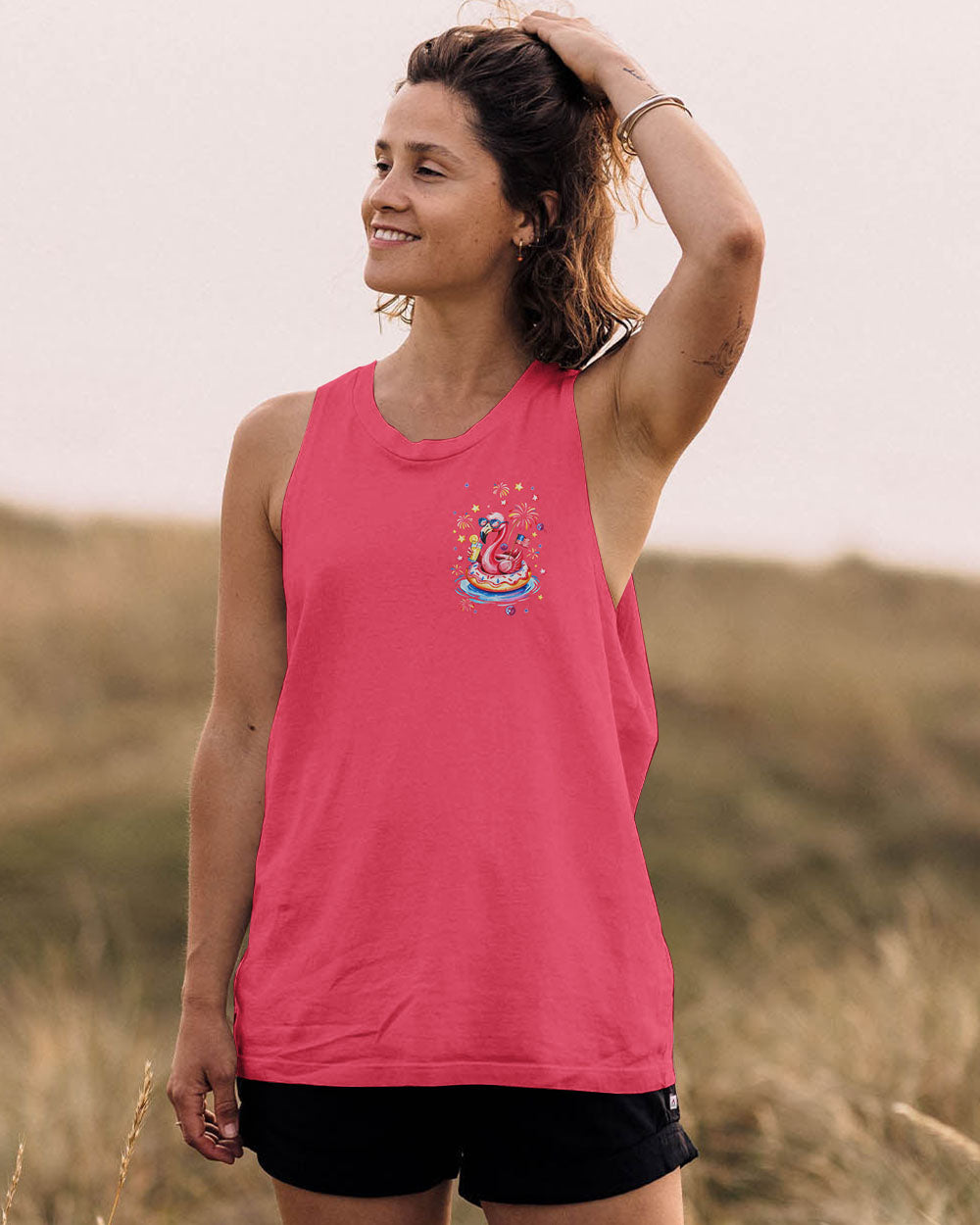 PRETTY IN PINK FLAMINGO ALL OVER PRINT - TLNT1205252