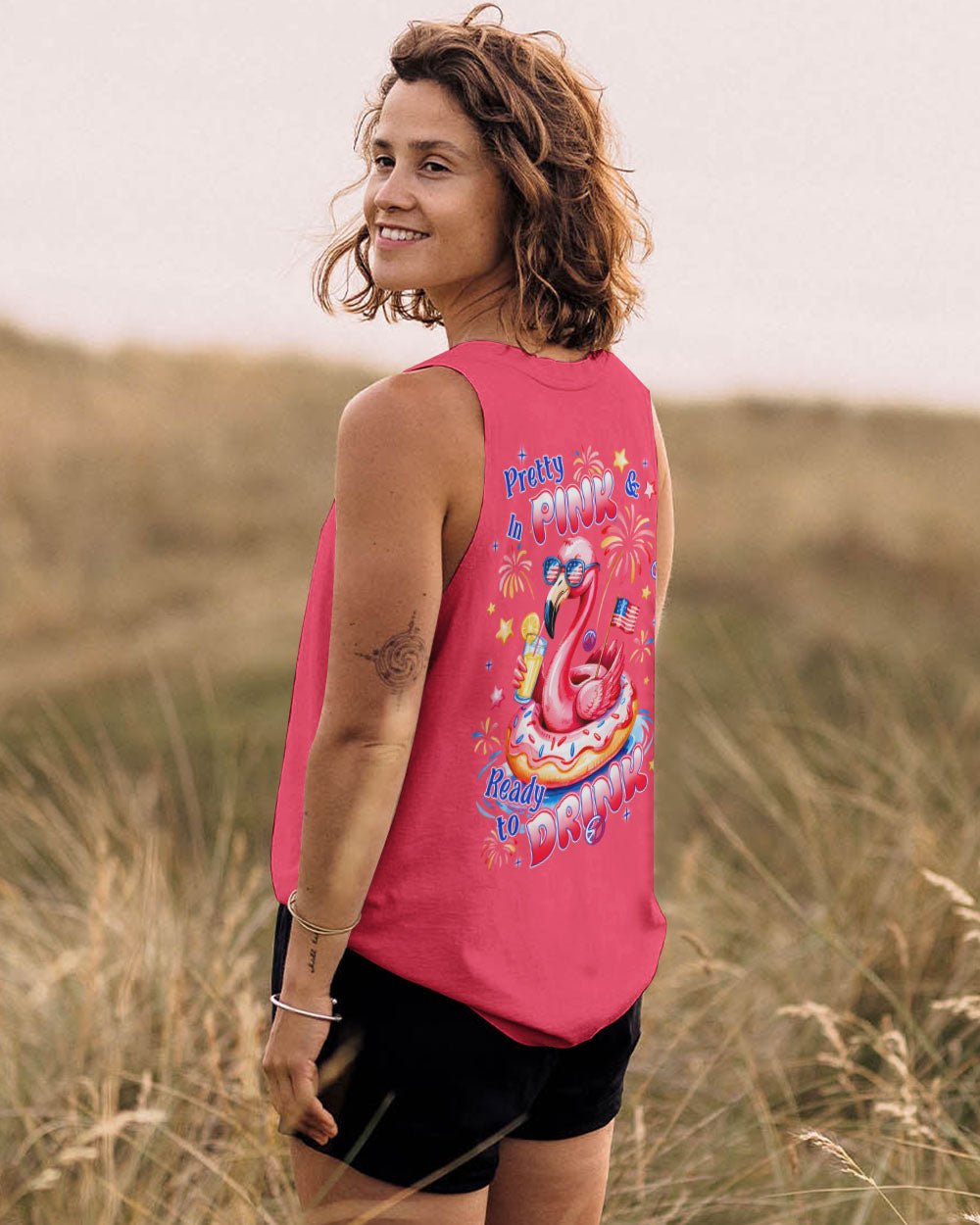 PRETTY IN PINK FLAMINGO ALL OVER PRINT - TLNT1205252