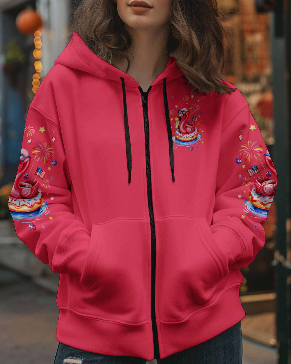 PRETTY IN PINK FLAMINGO ALL OVER PRINT - TLNT1205252