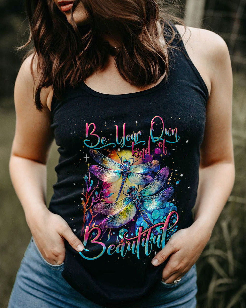BE YOUR OWN KIND OF BEAUTIFUL DRAGONFLY ALL OVER PRINT - TLNT1209234