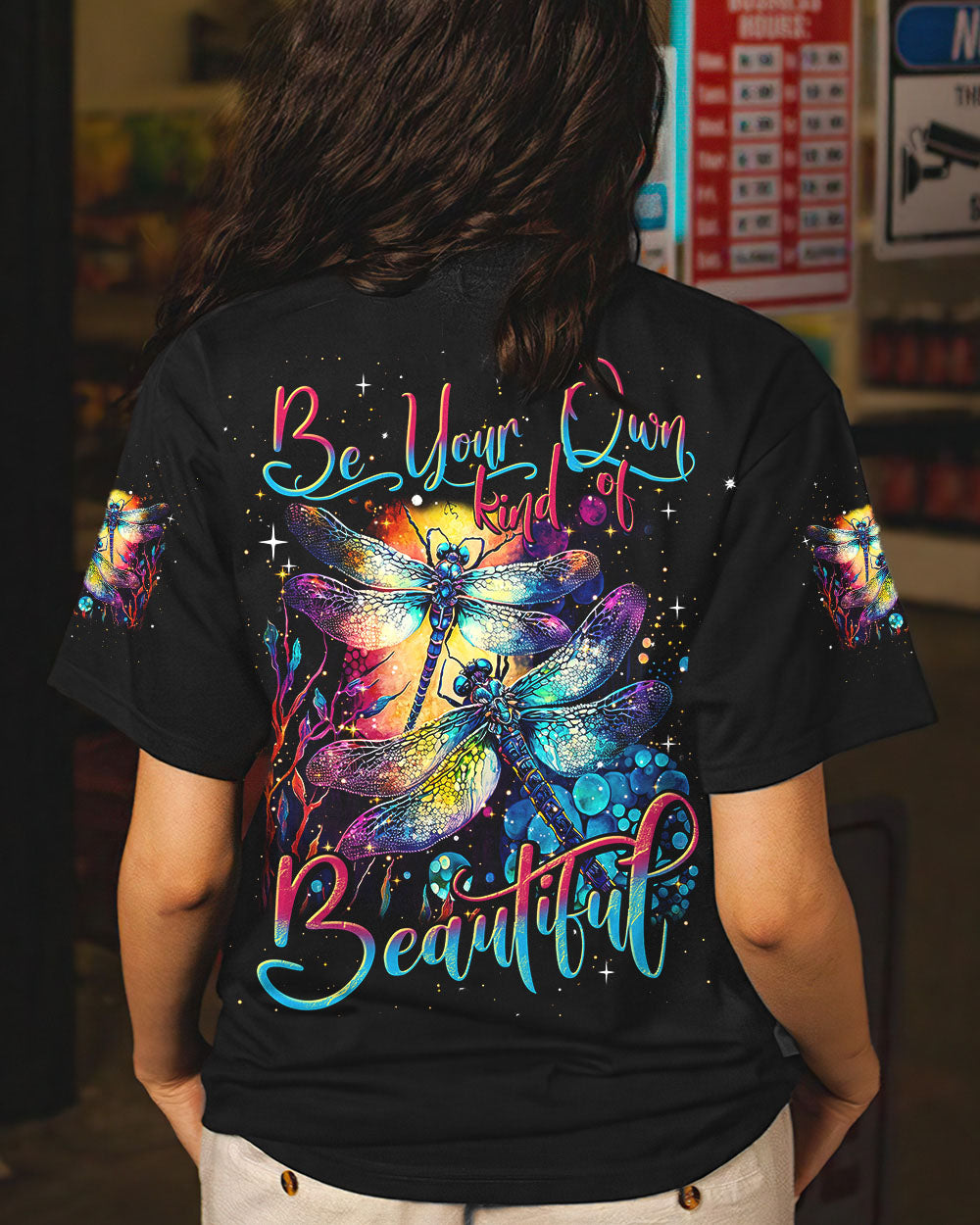 BE YOUR OWN KIND OF BEAUTIFUL DRAGONFLY ALL OVER PRINT - TLNT1209234