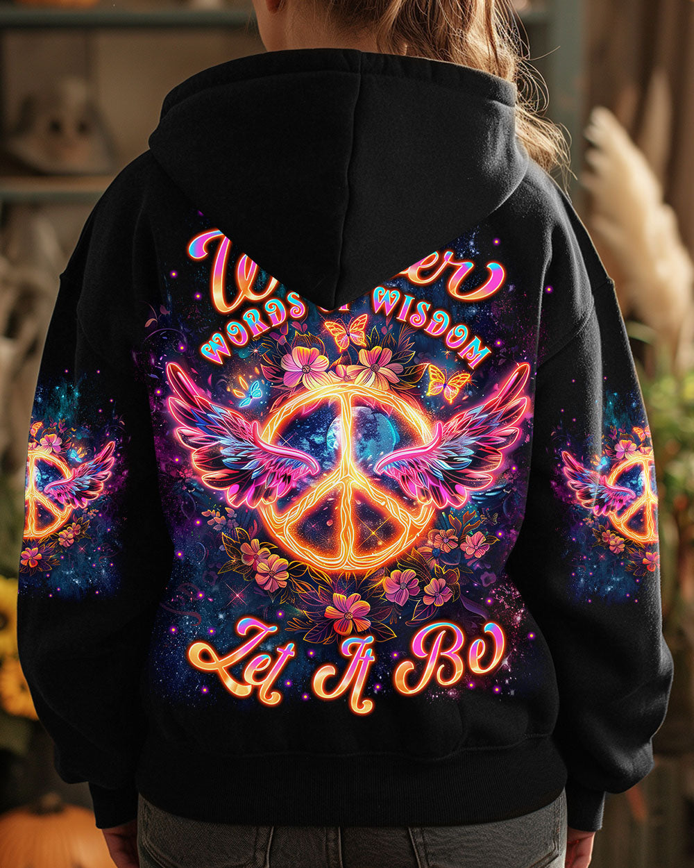 WHISPER WORDS OF WISDOM LET IT BE PEACE WINGS ALL OVER PRINT  - TLNT1212244