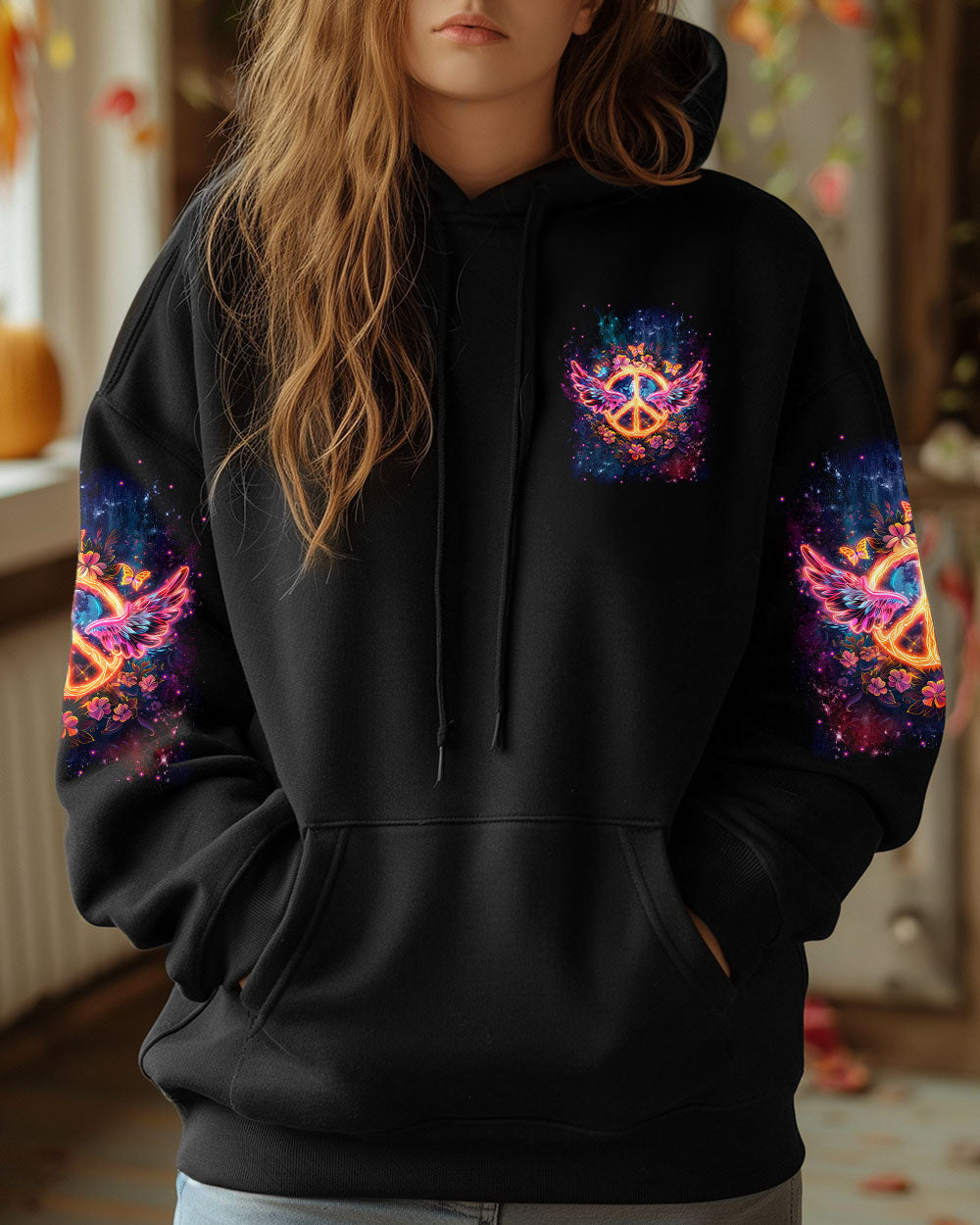 WHISPER WORDS OF WISDOM LET IT BE PEACE WINGS ALL OVER PRINT  - TLNT1212244