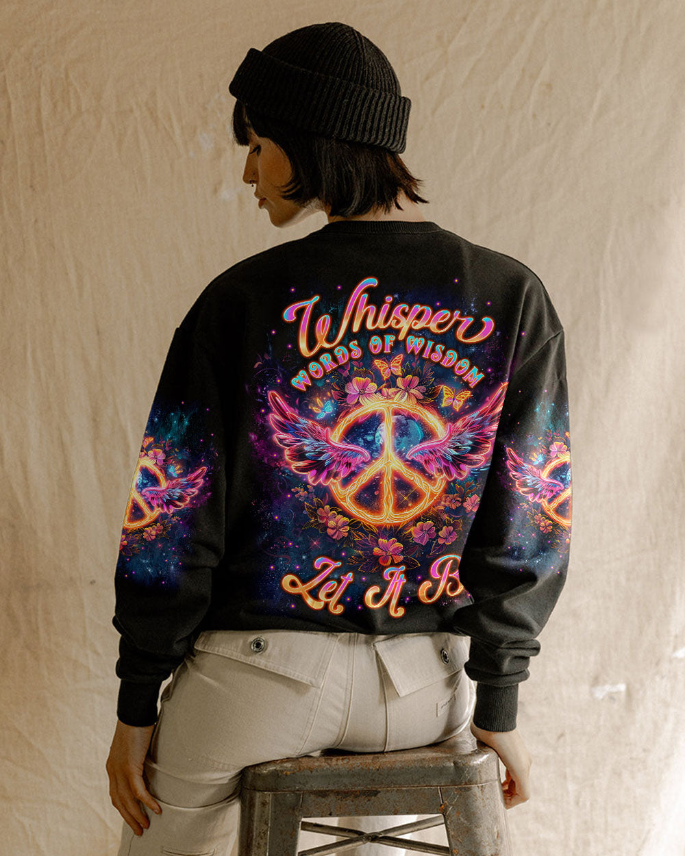 WHISPER WORDS OF WISDOM LET IT BE PEACE WINGS ALL OVER PRINT  - TLNT1212244