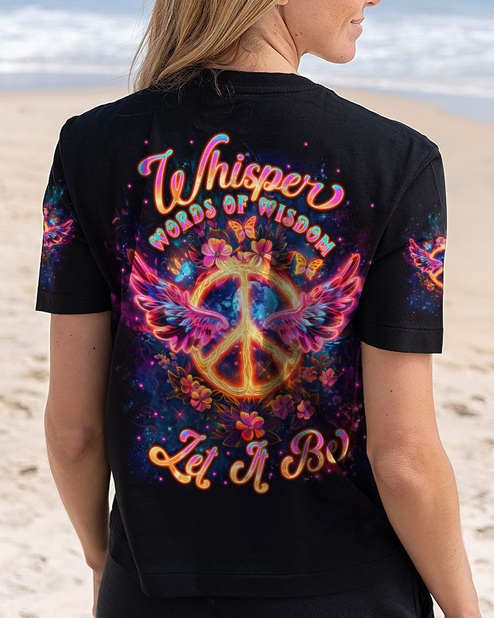 WHISPER WORDS OF WISDOM LET IT BE PEACE WINGS ALL OVER PRINT  - TLNT1212244