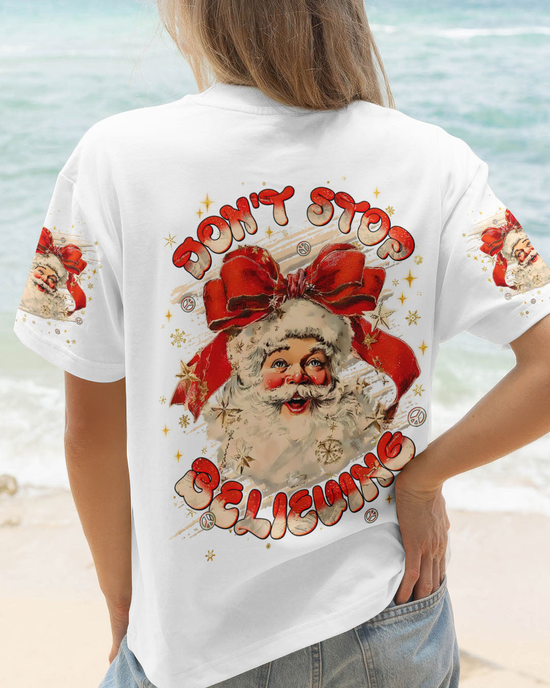DON'T STOP BELIEVING CHRISTMAS ALL OVER PRINT - TLNT1311253