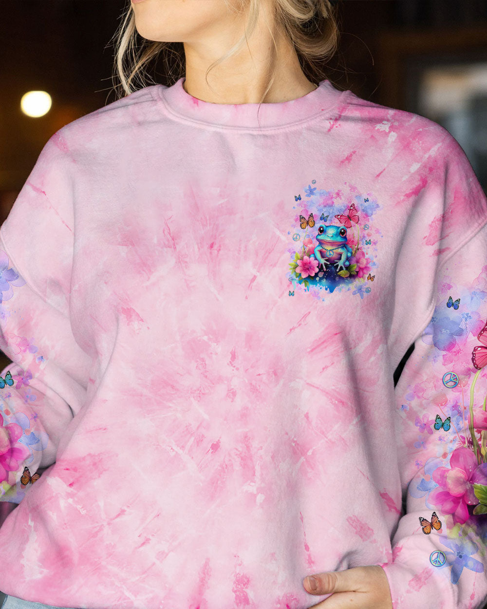 YOU DON'T HAVE TO BE ANYTHING FROG ALL OVER PRINT - TLNT1312233