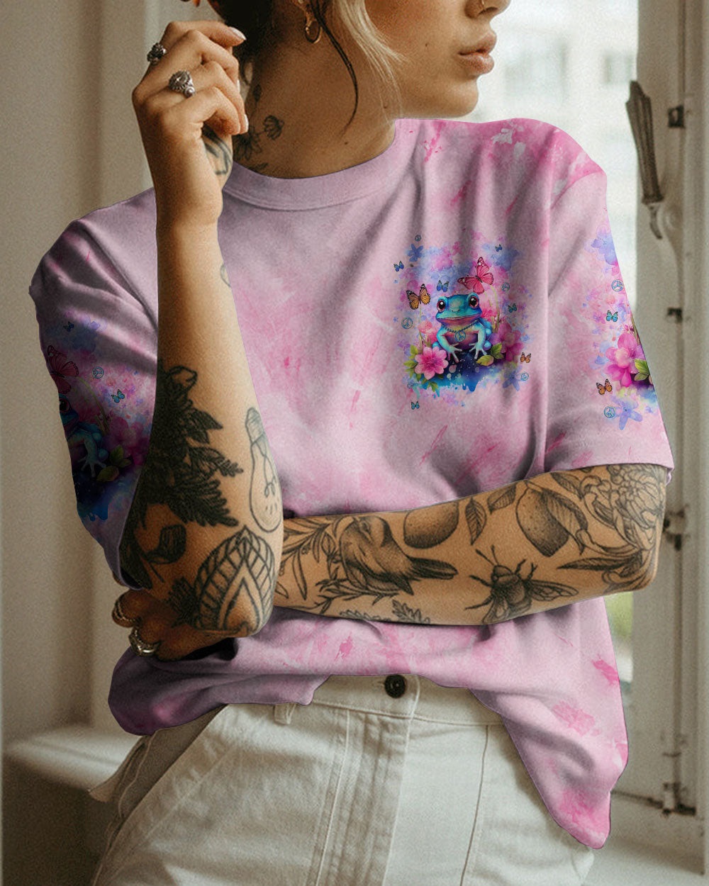YOU DON'T HAVE TO BE ANYTHING FROG ALL OVER PRINT - TLNT1312233