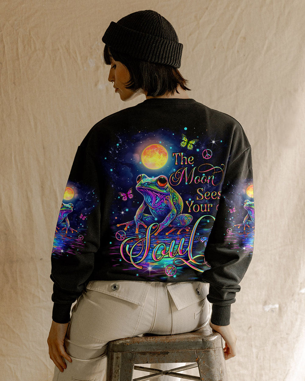 THE MOON SEES YOUR SOUL FROG ALL OVER PRINT - TLNT1403253