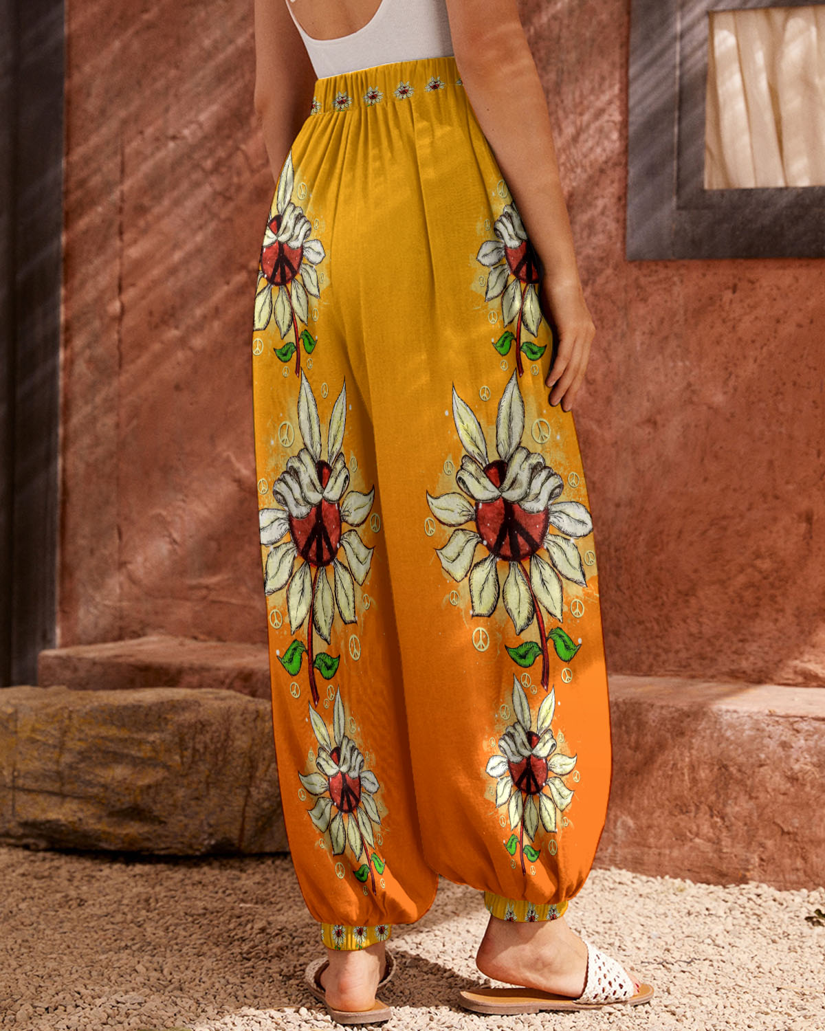 PEACE Y'ALL SUNFLOWER ALL OVER PRINT - TLNT1407234