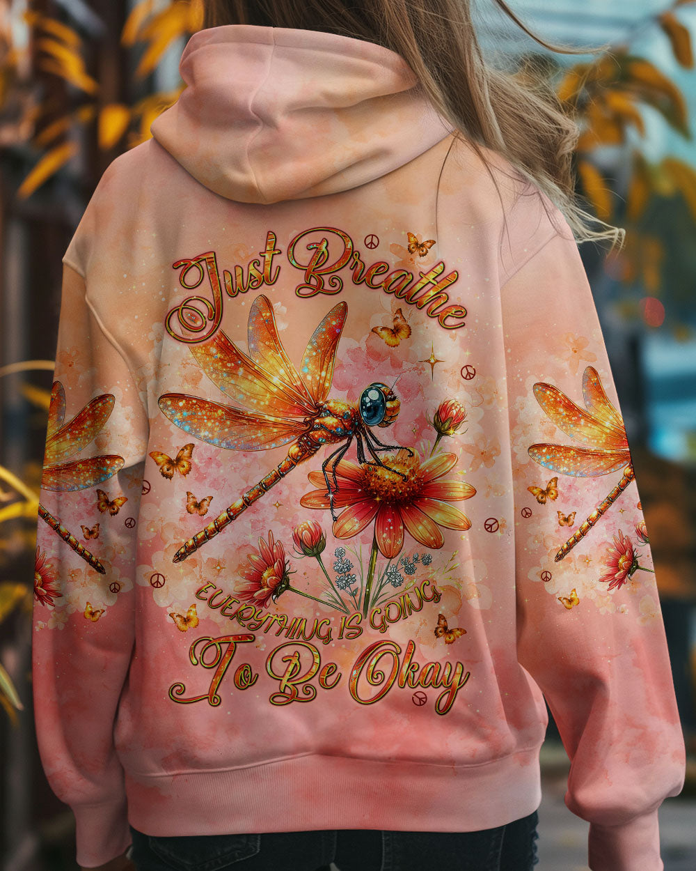 JUST BREATHE DRAGONFLY ALL OVER PRINT - TLNT1409241