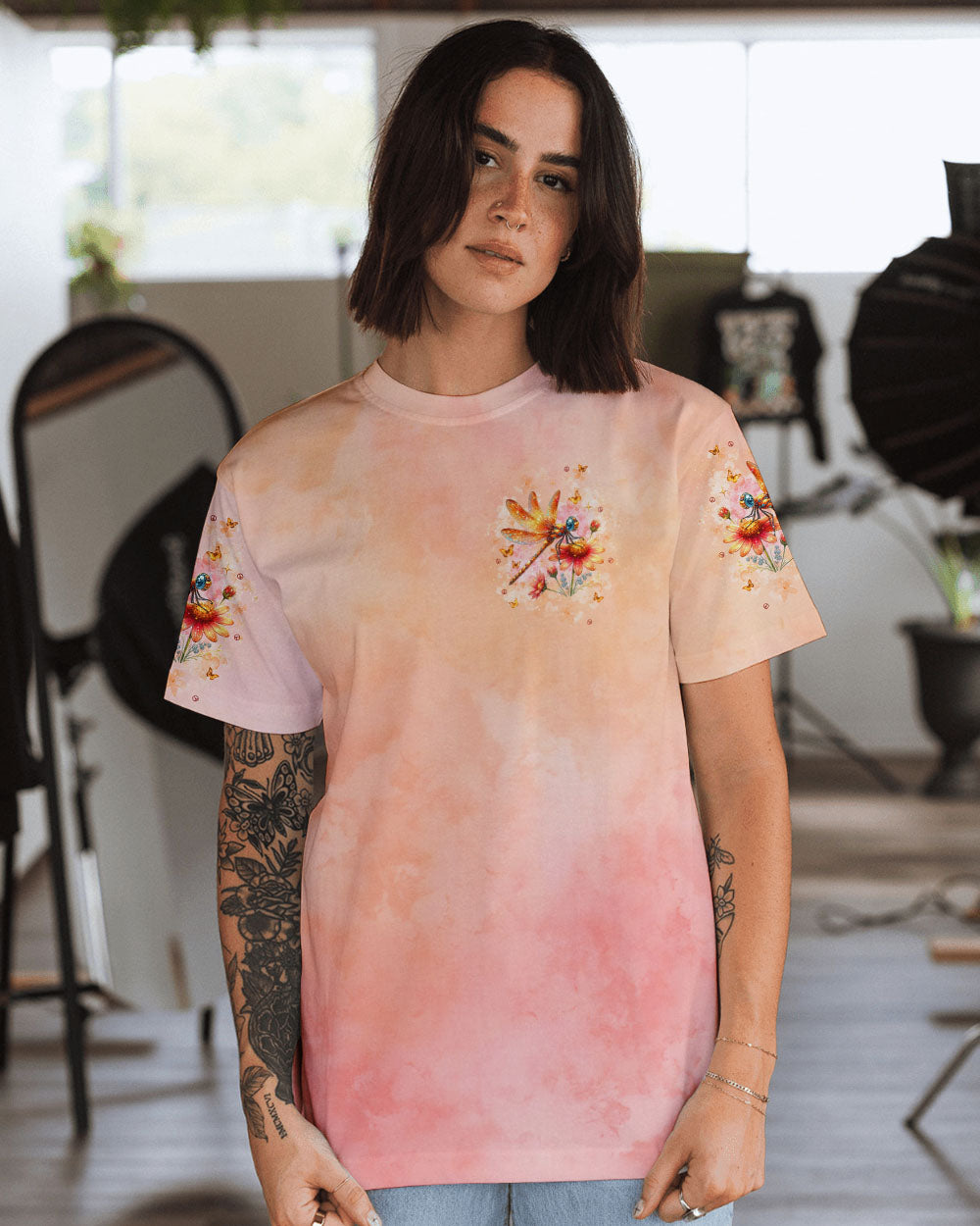 JUST BREATHE DRAGONFLY ALL OVER PRINT - TLNT1409241