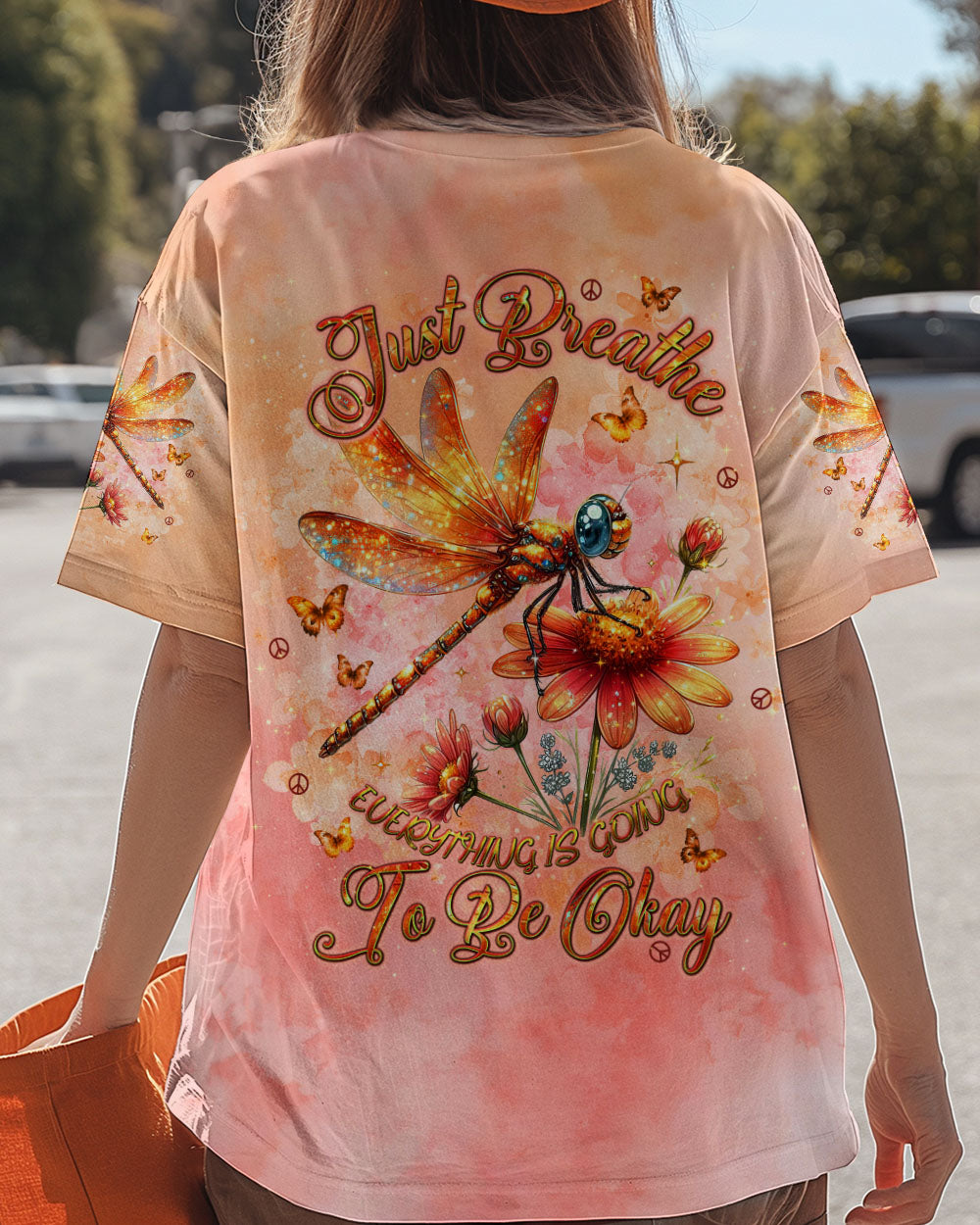 JUST BREATHE DRAGONFLY ALL OVER PRINT - TLNT1409241