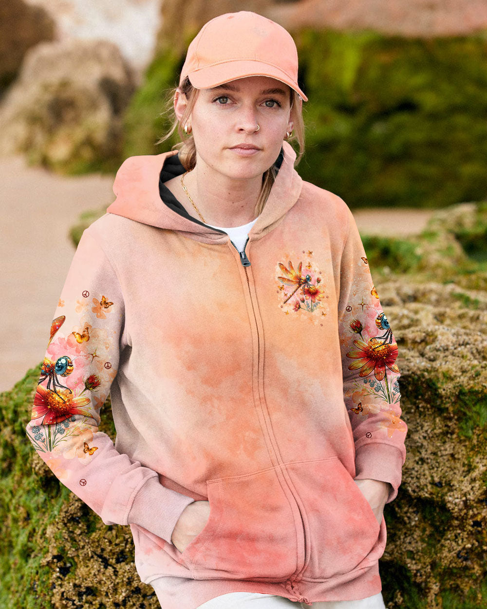 JUST BREATHE DRAGONFLY ALL OVER PRINT - TLNT1409241