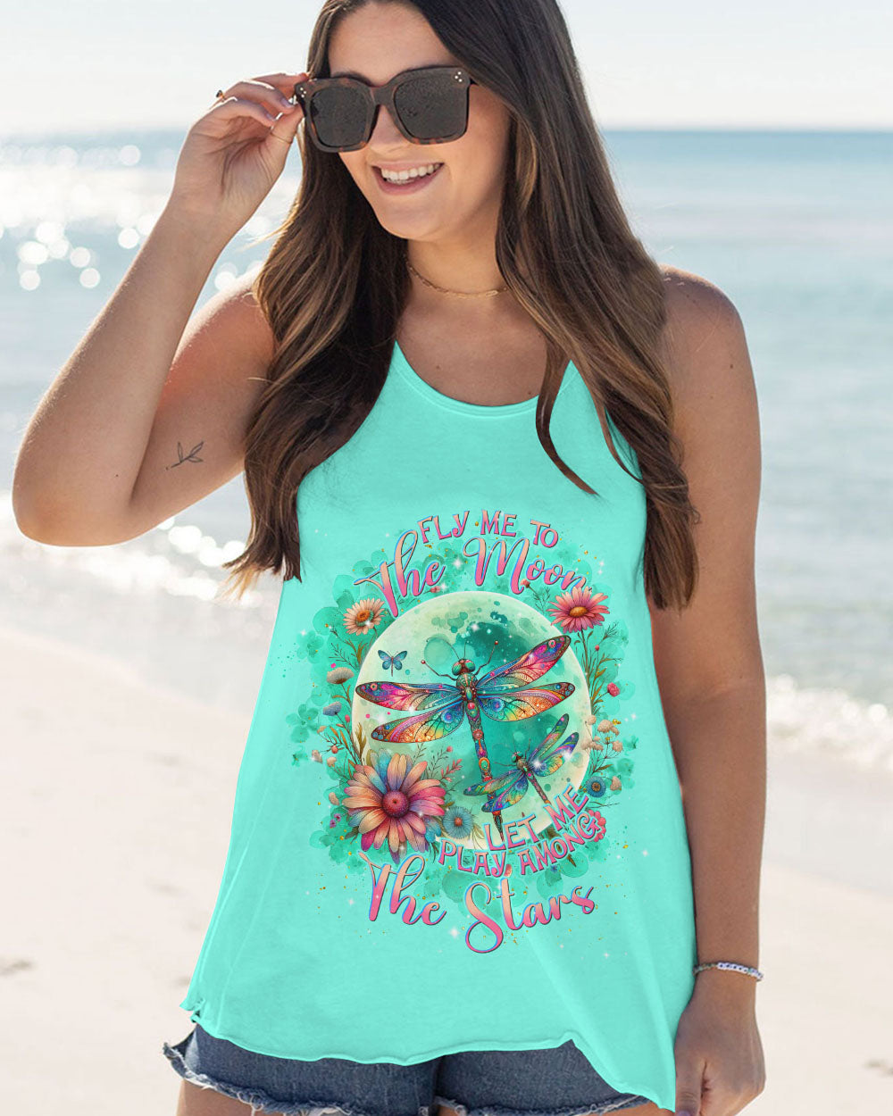 FLY ME TO THE MOON DRAGONFLY ALL OVER PRINT - TLNT1412233