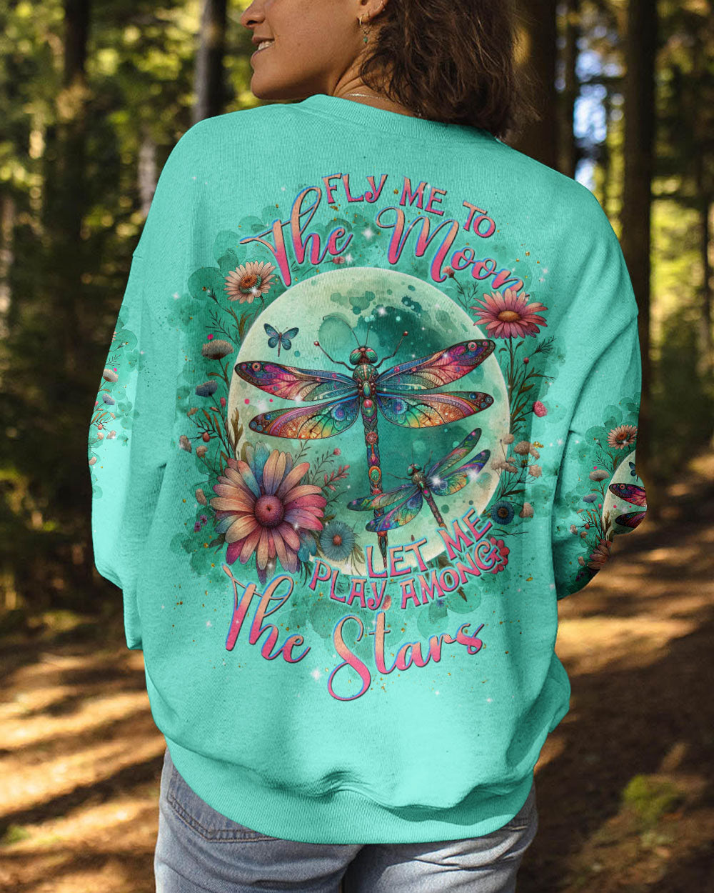 FLY ME TO THE MOON DRAGONFLY ALL OVER PRINT - TLNT1412233
