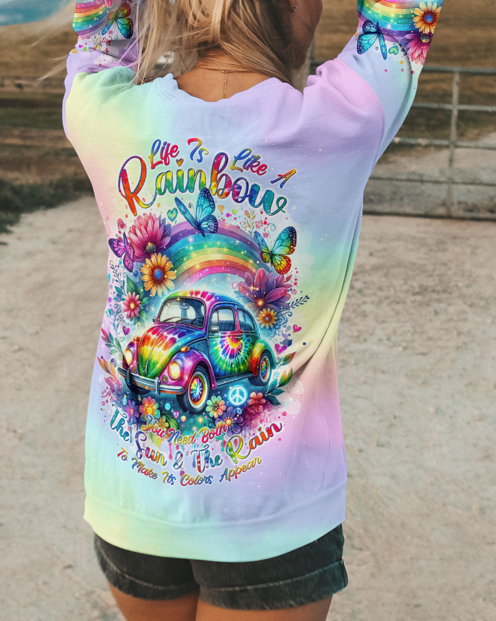 LIFE IS LIKE A RAINBOW ALL OVER PRINT - TLNT1502242
