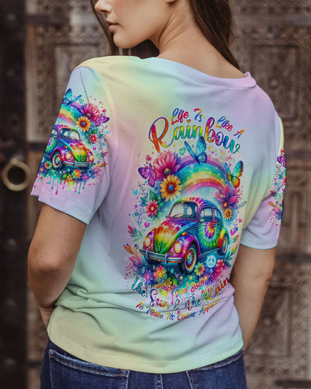 LIFE IS LIKE A RAINBOW ALL OVER PRINT - TLNT1502242