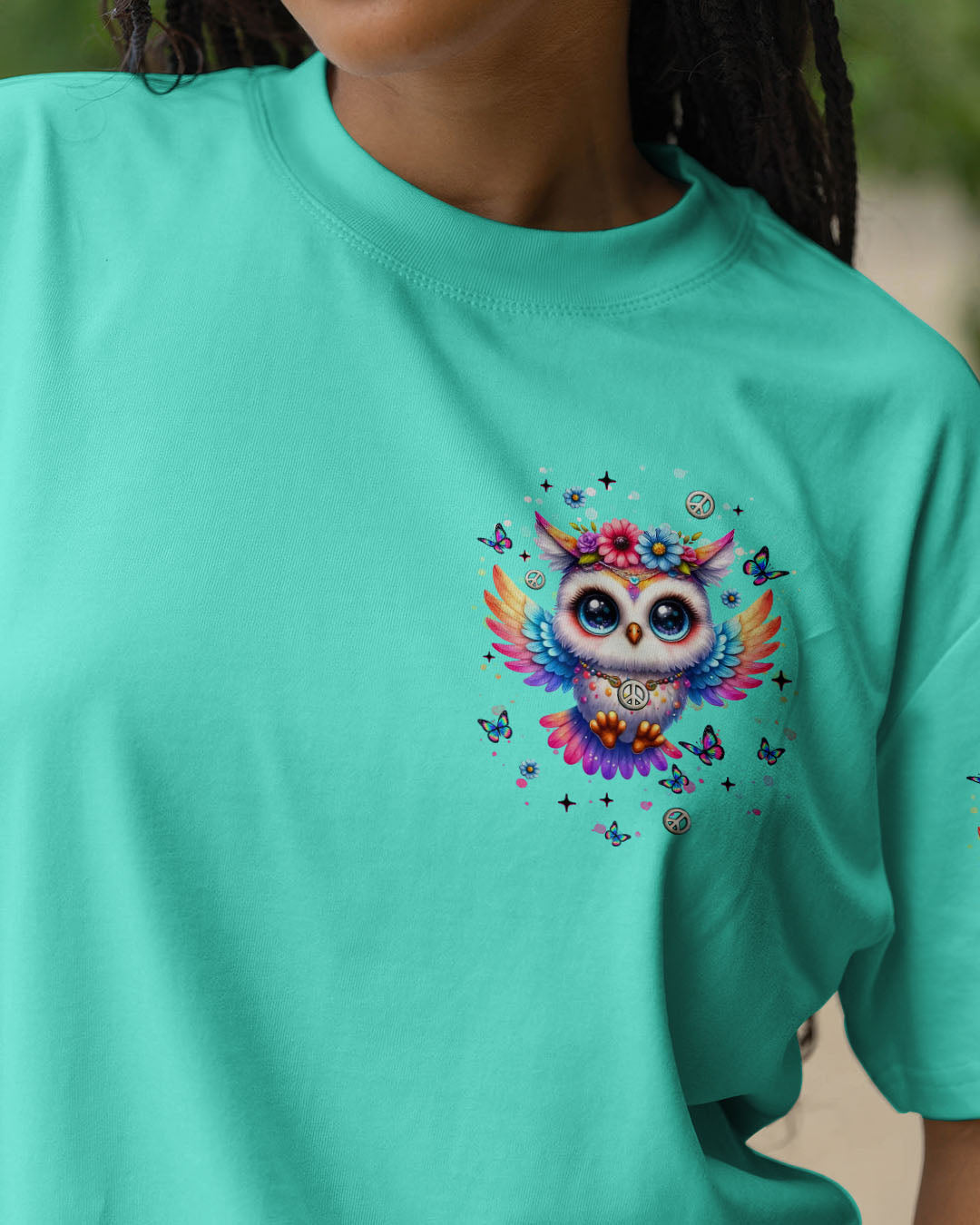 WHISPER WORDS OF WISDOM LET IT BE OWL ALL OVER PRINT  - TLNT1508253