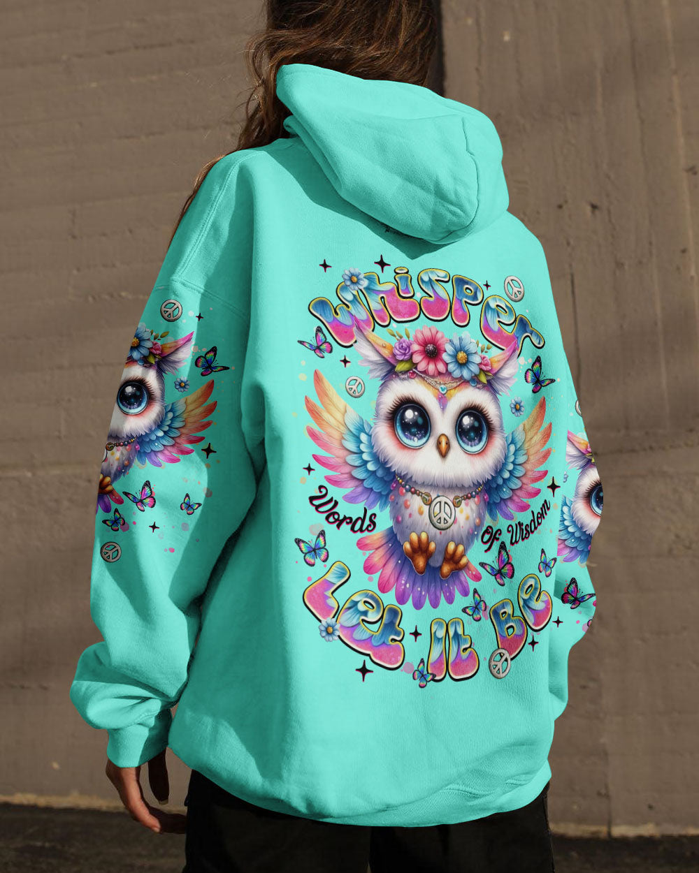 WHISPER WORDS OF WISDOM LET IT BE OWL ALL OVER PRINT  - TLNT1508253