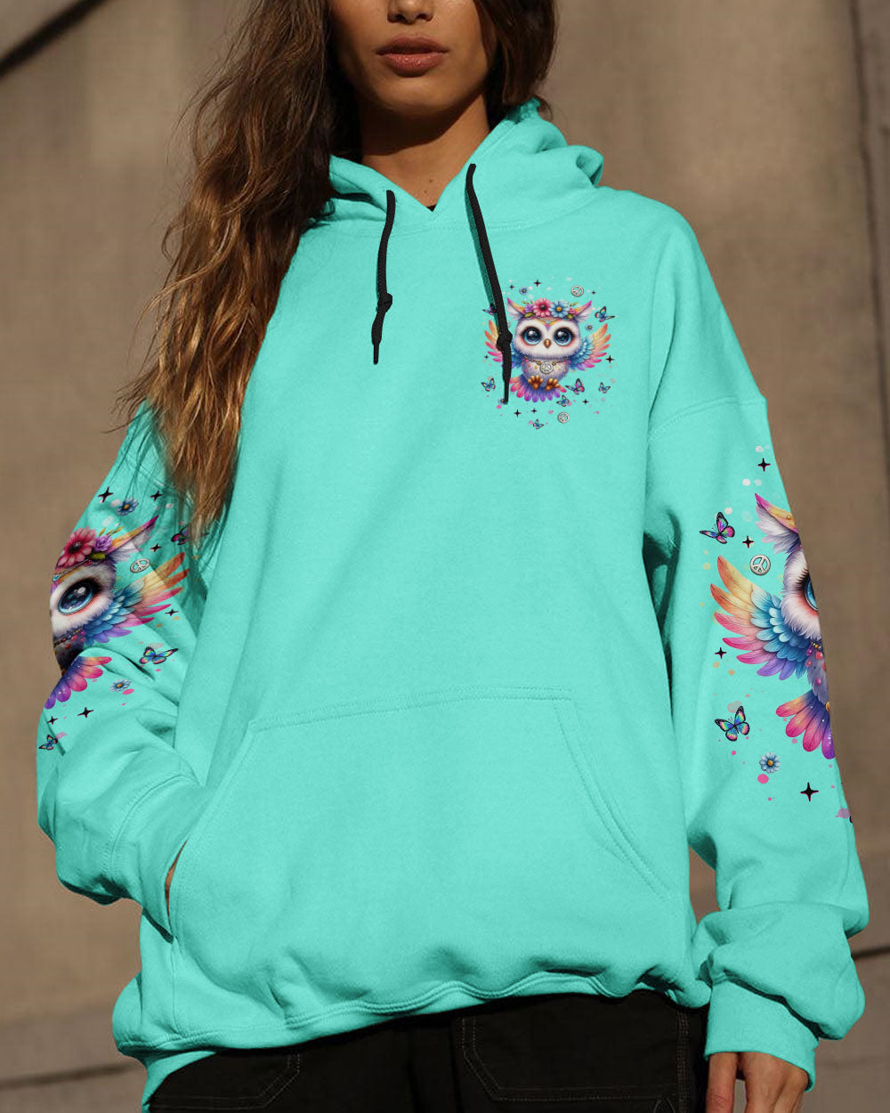 WHISPER WORDS OF WISDOM LET IT BE OWL ALL OVER PRINT  - TLNT1508253
