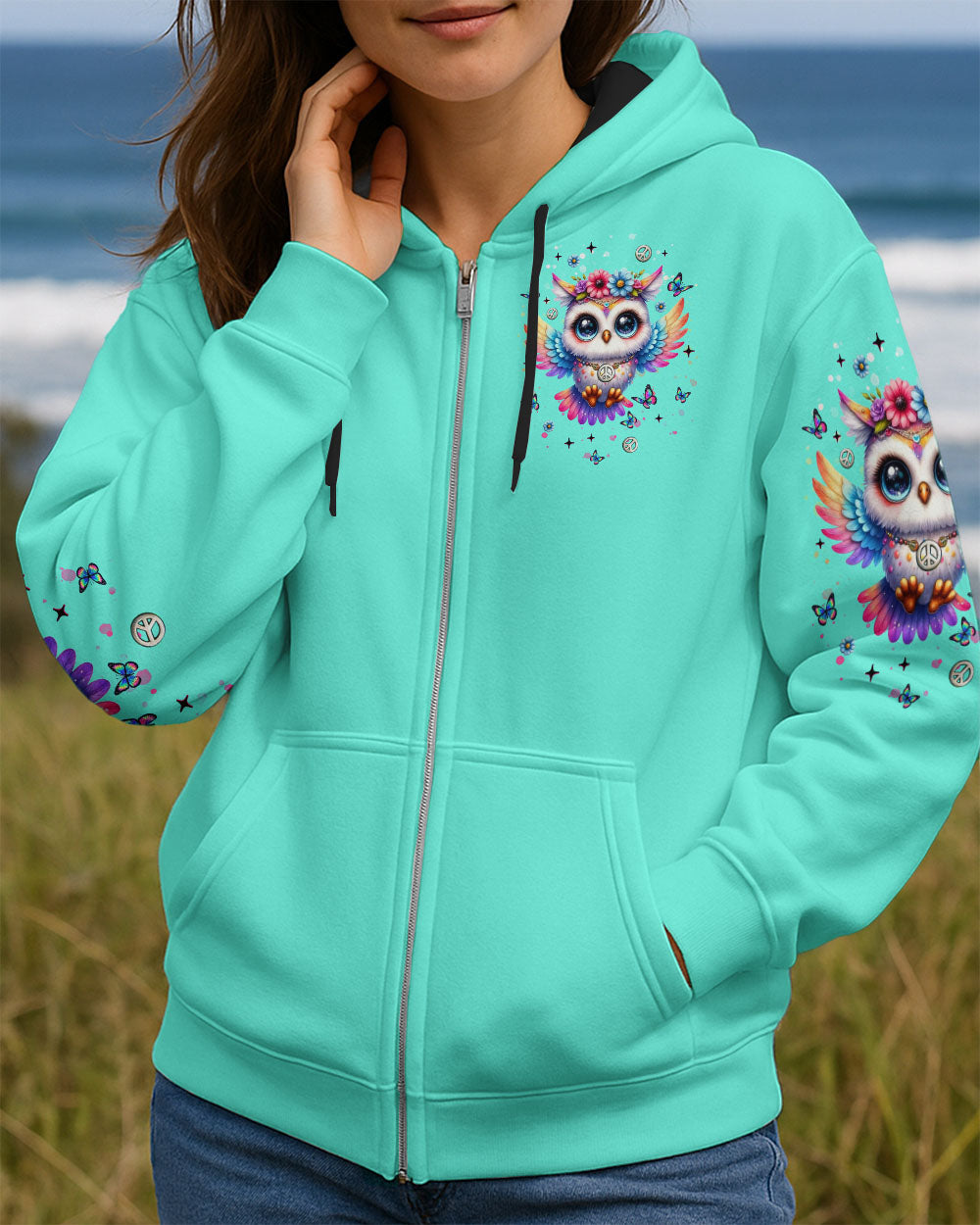 WHISPER WORDS OF WISDOM LET IT BE OWL ALL OVER PRINT  - TLNT1508253