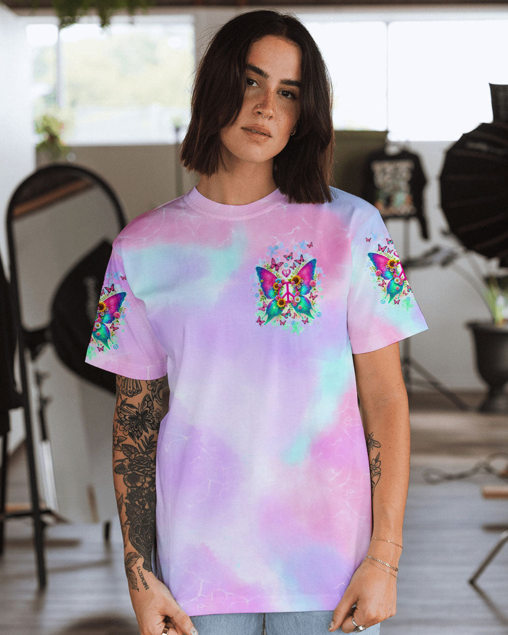DON'T STOP BELIEVING WINGS BUTTERFLY ALL OVER PRINT - TLNT1511245