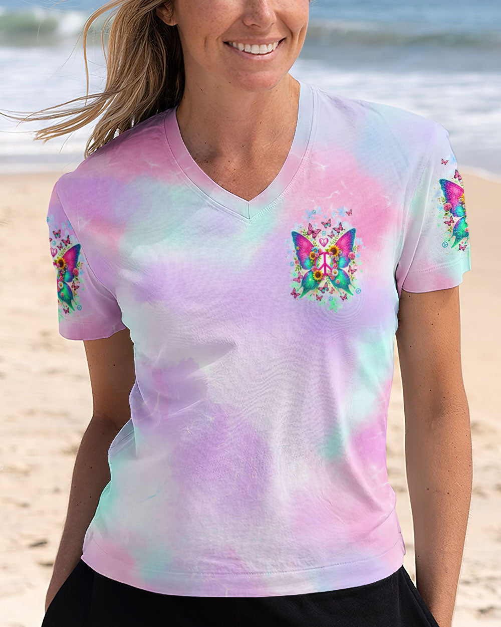 DON'T STOP BELIEVING WINGS BUTTERFLY ALL OVER PRINT - TLNT1511245