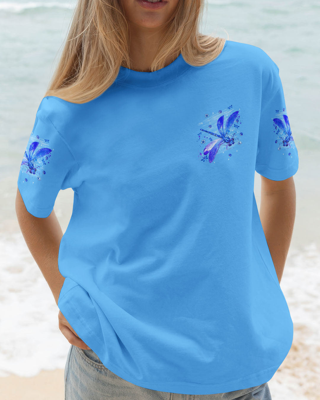 I BELIEVE THERE ARE ANGELS AMONG US DRAGONFLY ALL OVER PRINT - TLNT1511252