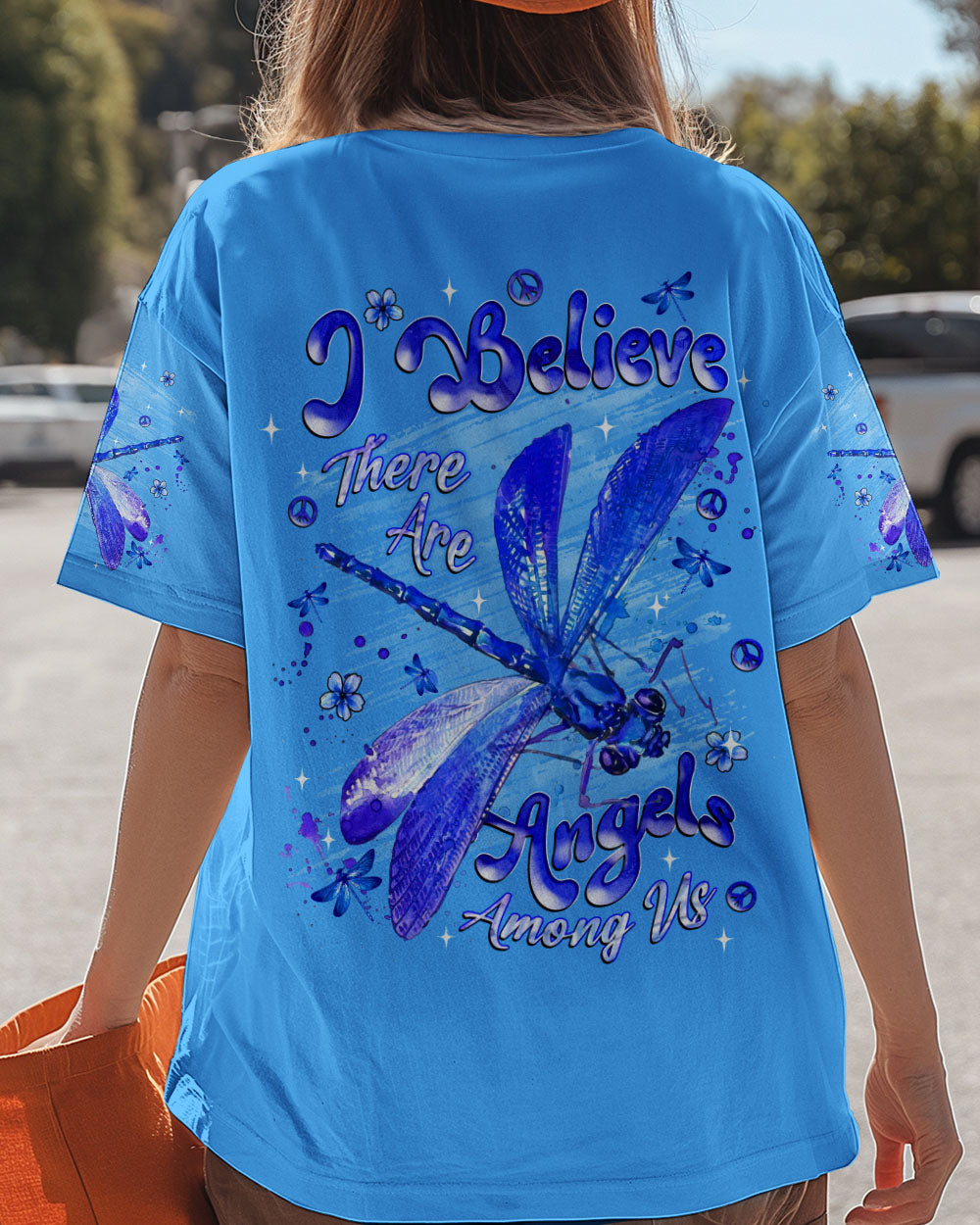 I BELIEVE THERE ARE ANGELS AMONG US DRAGONFLY ALL OVER PRINT - TLNT1511252