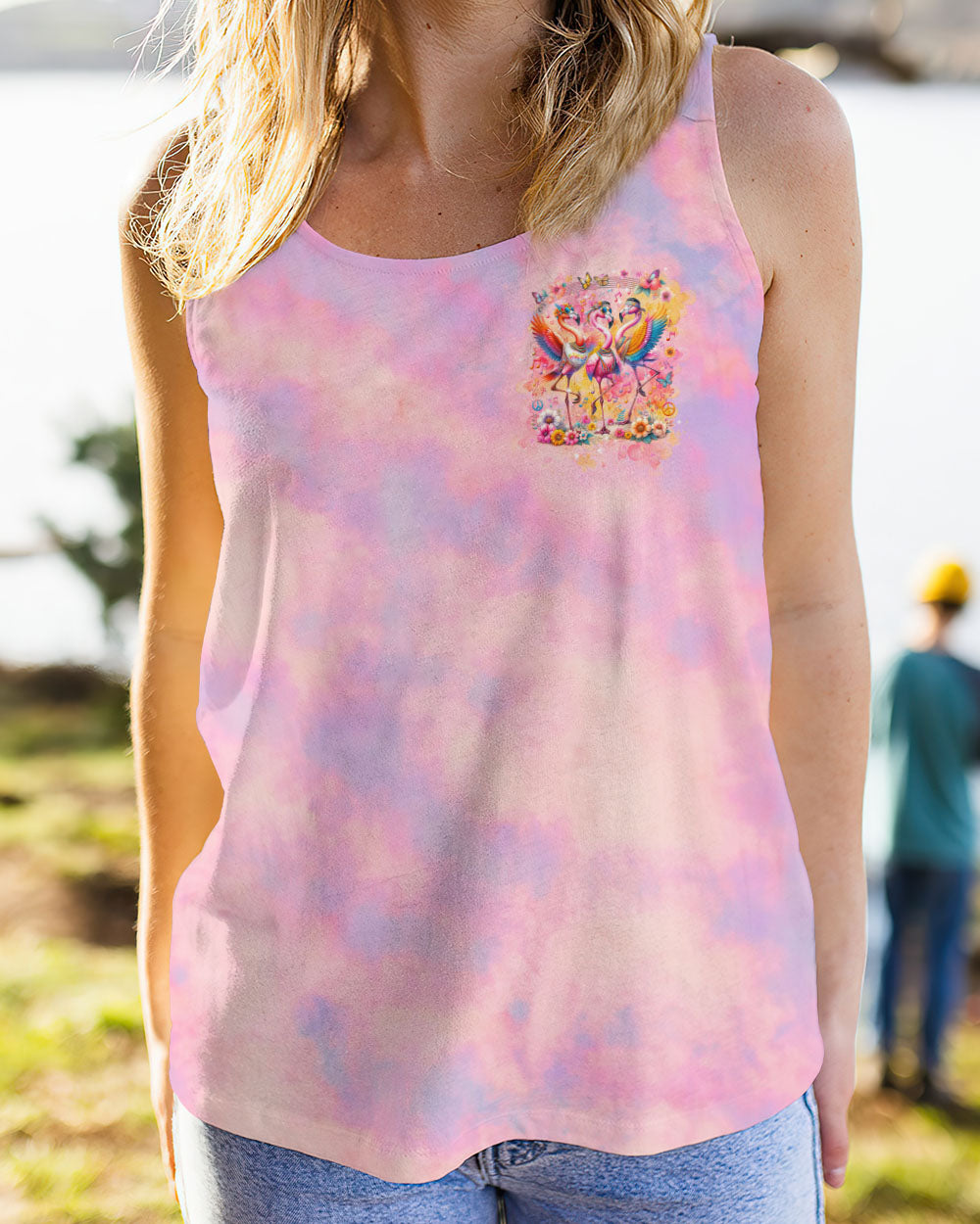 LET'S GO GIRLS FLAMINGO ALL OVER PRINT - TLNT1512233