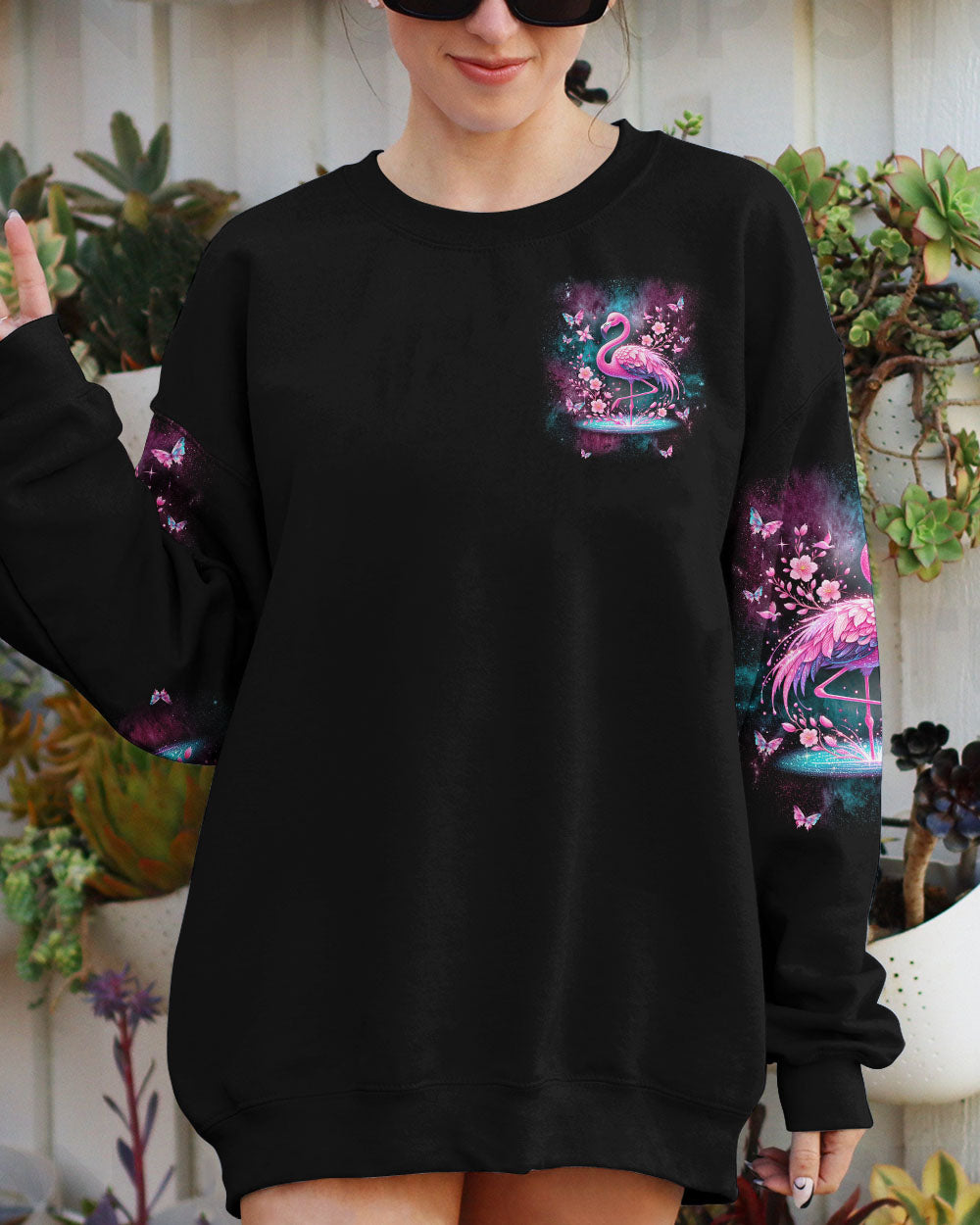I BELIEVE THERE ARE ANGELS AMONG US FLAMINGO ALL OVER PRINT - TLNT1607242