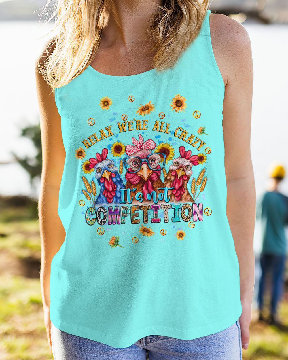 RELAX WE'RE ALL CRAZY CHICKEN ALL OVER PRINT - TLNT1608234
