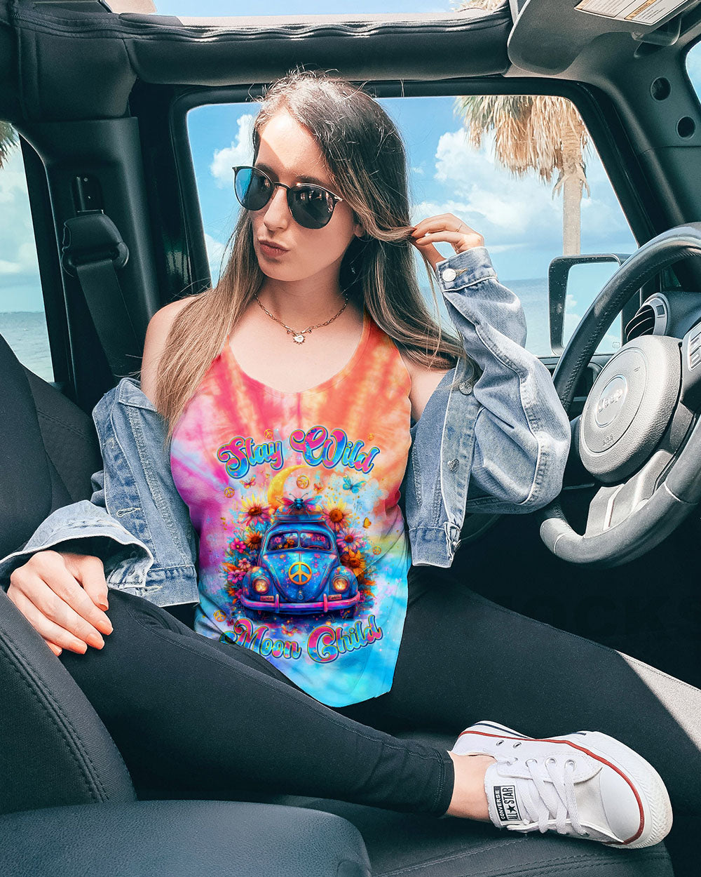 STAY WILD MOON CHILD CAR ALL OVER PRINT - TLNT1608243