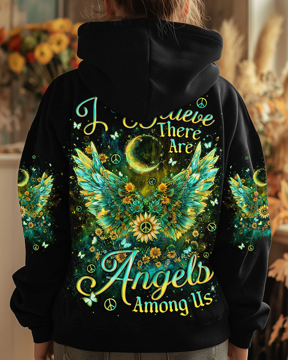 I BELIEVE THERE ARE ANGELS AMONG US WINGS ALL OVER PRINT - TLNT1612243